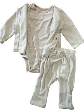 Carter's Cream 3-Piece Matching Set - Bodysuit, Cardigan & Pants